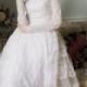 La Madeleine -  1950s floor length teared wedding gown