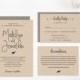 Wedding Invitation template printable, Editable Text and Artwork Colour, Instant Download, Edit in Word or Pages 