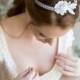 Bridal Lace Headpiece, Wedding Lace Hair accessories, Vintage Wedding Headband, Lace Boho Bridal Headband, Boho Wedding Bride Headpiece