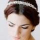 Bridal Headband, Swarovski Crystal Headband, Wedding Headband, Bridal Wedding Headband, Swarovski Crystal Bridal Hair Accessory- The BRIDGET