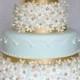 Blue and Gold Cake