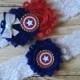 Captain America inspired wedding garter set