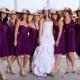Purple Convertible Infinity Bridesmaid Dress