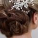 Rhinestone And Pearl Bridal Hair Comb ~ "Joyful"