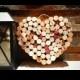 Wine Cork Heart; Wedding Decor; Housewarming Gift; Bridal Shower Gift