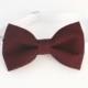 Deep Burgundy bow-tie - baby bow tie - boy bow tie - adult bow tie - dark wine bow tie - adjustable bow tie
