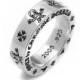 Chrome Hearts Ring Harris Teeter Print 925 Pure Silver On Sale Online