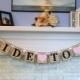 Chevron Bridal Shower Decorations / Shabby chic Bridal Shower Decor / Bride to Be banner - You Pick the Colors