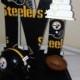 Cake Topper Wedding Bridal Football Themed Steelers NFL Initial of the Last Name Pick Cake or Cupcake