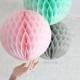 paper party decor ...  JUMBO honeycomb lantern ... candy table buffet tablescape // weddings // birthday party // baby shower // nursery