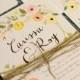 Boho Wedding Invitations, Floral, Vintage, Rustic, Bohemian, Garden Featured on Ruffledblog.com