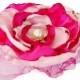 Wedding Hair Flower, Pink and Fuchsia Flower Accessory, Bridal Sash, Maternity Sash, Fascinator