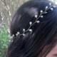Pearl crown, bridal headpiece, pearl headband, hair vine, gold headband, wedding, jeweled headband, tiara headband, bridal crown, Bohemian
