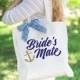 Nautical Wedding Tote Bags for Bride and Bridesmaids - Bridal Party Tote Bags for Wedding or Bridal Shower Gifts (Item - BNB200)