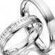 ON SALE Matching Wedding Bands His and Hers With Diamonds Around The Band
