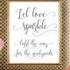 Let Love Sparkle Sign, Printable Wedding Sparkler Send Off Sign wedding decor
