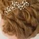 Pearl Bridal Hair Pins, Crystal Bridal Hair Pins, Wedding Hair Accessories, Pearl Crystal Wedding Hair Pins, Formal Hair Clips,