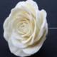 Ivory rose bridal hair flower pin, clip, fascinator, accessory, wedding