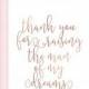 Thank You For Raising the Man of My Dreams Card - Man of My Dreams Wedding Day Card - Day of Wedding Cards - Groom's Parents Card (CH-BP6)