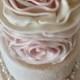 Large Rosette Winter Wedding Cake