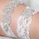 Bridal Garter Set - Wedding Garter with Crystals