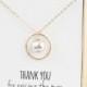 Mother of the Groom Gift (gold eternity necklace with pearl) Thank you for raising the man of my dreams