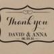 Wedding Stamp Thank you Tag Favours Wedding Stamp