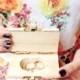 Heart Wedding Ring Box, Custom Wood Wedding Ring Bearer Box