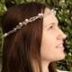 Pearl crown - Rustic wedding accessories - rustic wedding - pearl headband - Wedding headpiece - Bohemian bride - Bridal headpiece