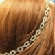 Silver Wedding Headband Crystal Bridal Hair Piece Gold Headpiece Wedding Accessories Wedding Head Chain