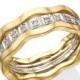 Diamonds rings, 14k Gold Ring, 14k White and Yellow Gold Ring , Two tone Rings, Diamonds wedding band, engagement ring, band ring, gold ring