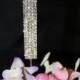 CROSS CAKE TOPPER Rhinestone Cross, various styles,Floral Stick - Great for Baptisms,Communion, Easter, Weddings, Holidays 5"Cross,Total 10"
