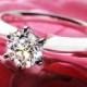 Platinum Classic 6 Prong Solitaire Engagement Ring