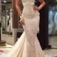New Romatic Sweetheart Beads Lace Bride Gowns Tulle Mermaid Wedding Dresses