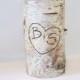 Personalized Birch Bark Vase