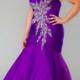 Chiffon Sweetheart Lace Up Appliques Purple Red Ruched Sleeveless Mermaid