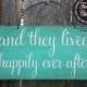 happily ever after sign, wedding sign, rustic wedding, wedding decor, flower girl sign, wedding decoration, rustic decoration