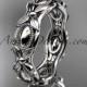 platinum leaf and vine wedding band,engagement ring ADLR152G