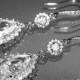Cubic Zirconia Bridal Earrings Chandelier Crystal Wedding Earrings Luxury CZ Wedding Earrings CZ Sparkly Dangle Earrings Bridal Jewelry