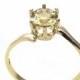 Unique Wedding Ring - Heliodor Gemstone Ring - 10K Yellow Gold Ring