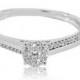 Diamond Engagement Ring 0.15ctw 10K White Gold Promise Ring