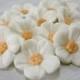30 Sugar Flowers, Fondant Flowers Gumpaste, Sugar Flowers for Cake, Edible Fondant Cupcake Topper, Edible Flower, Peach Wedding Blush Flower
