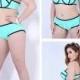 Blue Colorful Pieces Print Plus Size Womens Bikini Suit Lidyy1605202039