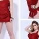 Red One-Piece Plus Size Womens Swimsuit Lidyy1605202008