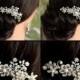 Ivory Bridal hair comb Bridal hair clip Bridal hair pins Hairwear Hair accessories Wedding hair pin Bridal hairware Wedding hair cilp