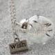 1PCS 20mm Dandelion seed Pendant with chain Dandelion Necklace  Make A Wish   Christmas Thanksgiving Valentine's Day necklace