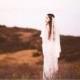 Gypsy-Inspired Bridal Veil with Ivory Laces, Chiffon and a Rhinestone Bohemian Headpiece