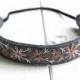 Boho Headband - Rustic Woodland Wedding Wear - Felt Headband - Flower Girl Headband - Hand Embroidered Headband