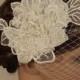 Lace Flower Hair Comb, Bridal Veil, Wedding Veil, Bridal Comb, Face Veil, Birdcage Veil, Blusher veil, Gatsby, Head piec