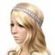 Silver Lace headband, bridal headband, wedding accessories, wedding headband, Bridal headpiece, Race Fascinator, flower girl, Wedding Tiara